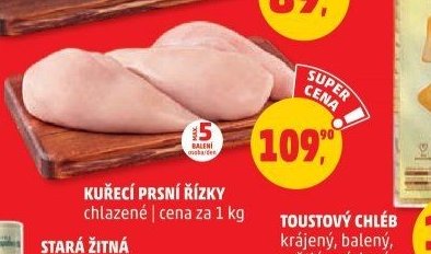 KUŘECÍ PRSNÍ ŘÍZKY
