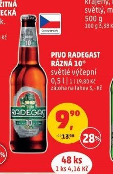 PIVO RADEGAST RÁZNÁ 10