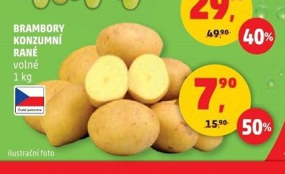 BRAMBORY KONZUMNÍ RANÉ