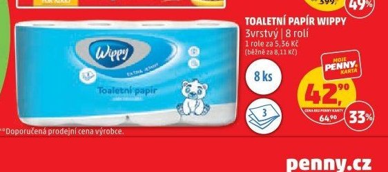 TOALETNÍ PAPÍR WIPPY