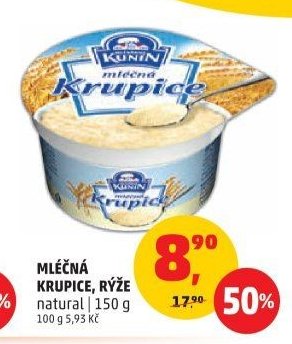 Kunín Mléčná krupice / rýže