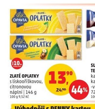 Zlaté oplatky Opavia