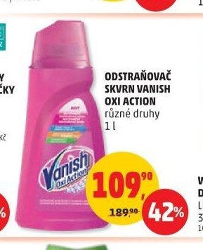 Odstraňovač skvrn Vanish Oxi Action