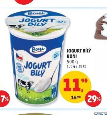 JOGURT BÍLÝ BONI