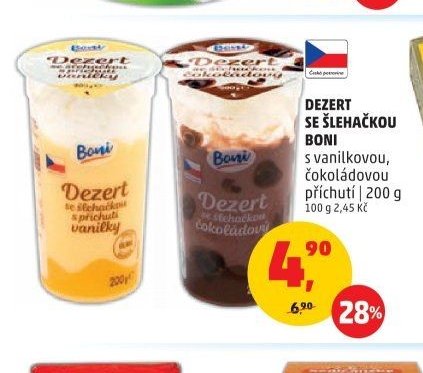 DEZERT SE ŠLEHAČKOU BONI