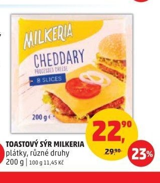 TOASTOVÝ SÝR MILKERIA