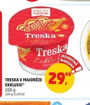 TRESKA V MAJONÉZE EXKLUSIV