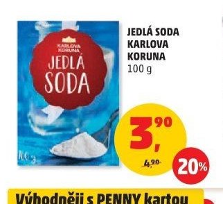 Jedlá soda Karlova koruna