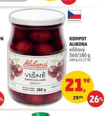 Kompot Alibona višňový