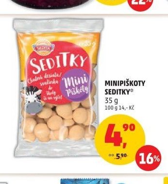 Minipiškoty Seditky