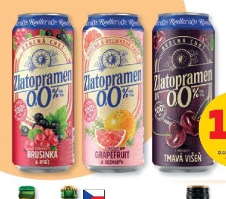 Zlatopramen Radler 0,0%