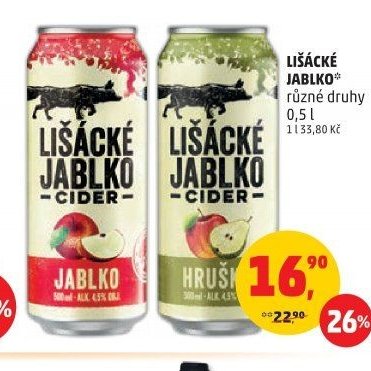 Lišácké Jablko cider