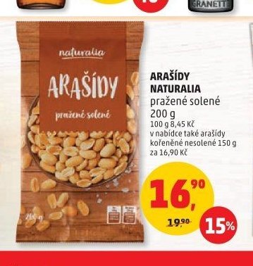 Arašídy Naturalia