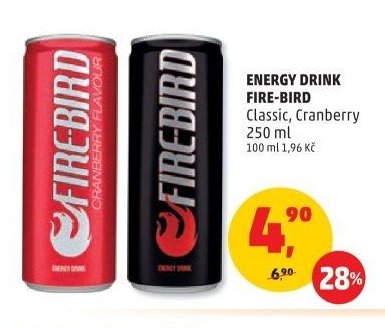ENERGY DRINK FIRE-BIRD Classic, Cranberry 250 ml