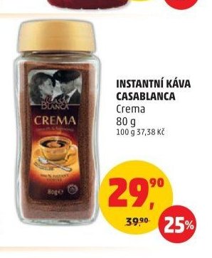 INSTANTNÍ KÁVA CASABLANCA Crema 80 g