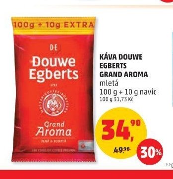 KÁVA DOUWE EGBERTS GRAND AROMA 100 g + 10 g navíc