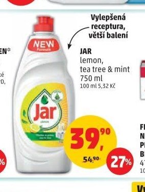 JAR lemon, tea tree & mint 750 ml