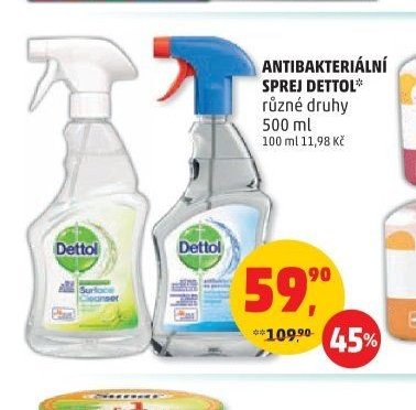 ANTIBAKTERIÁLNÍ SPREJ DETTOL různé druhy 500 ml