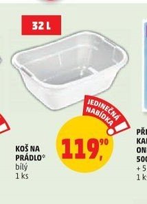 KOŠ NA PRÁDLO bílý