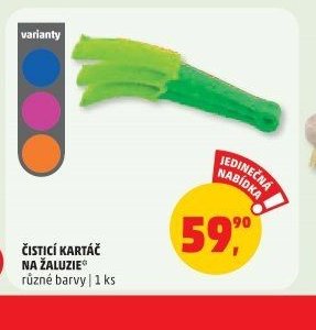 ČISTICÍ KARTÁČ NA ŽALUZIE