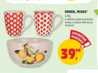HRNEK, MISKA