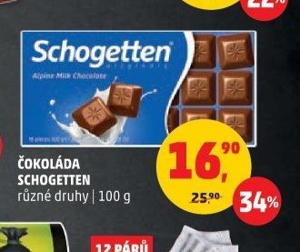 Čokoláda Schogetten