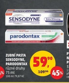Zubní pasta Sensodyne, Parodontax