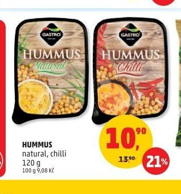 HUMMUS natural, chilli