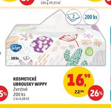 Kosmetické ubrousky Wippy