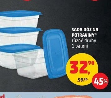 Sada dóz na potraviny