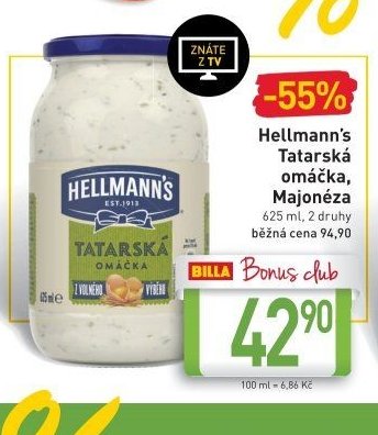 Hellmann's Tatarská omáčka, Majonéza