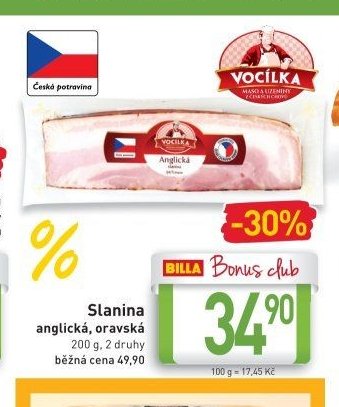 Slanina anglická, oravská