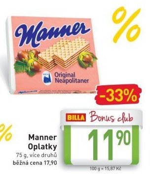 Manner Oplatky
