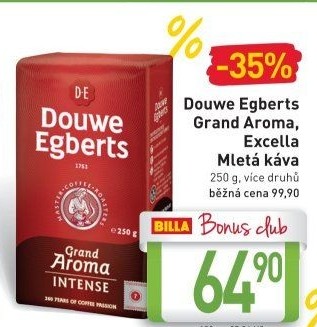 Mletá káva Grand Aroma Douwe Egberts