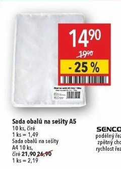 Sada obalů na sešity A5