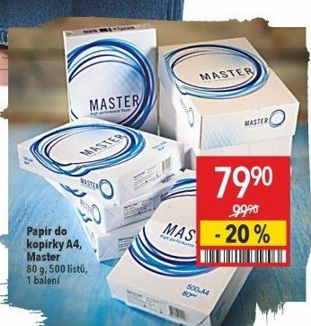 Papír do kopírky A4, Master