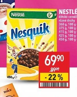 Nestlé dětské cereálie