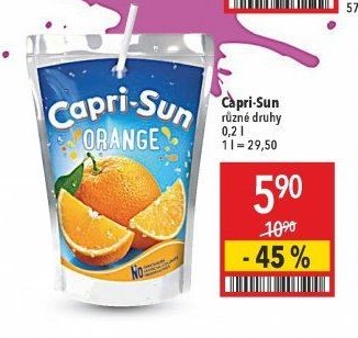 Capri-Sun různé druhy