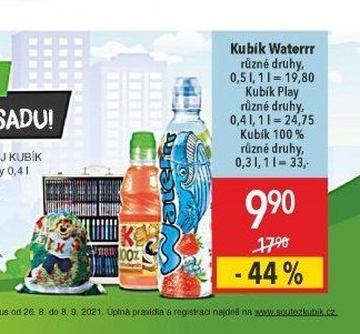 Kubík Waterrr, Kubík Play, Kubík 100%