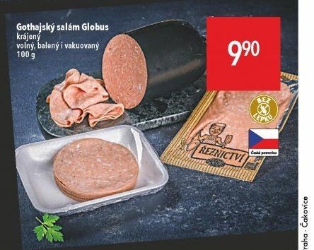 Gothajský salám Globus, krájený, volný, balený i vakuovaný