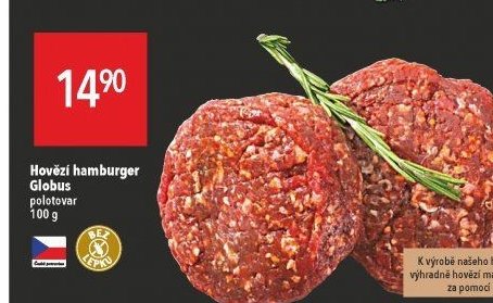 Hovězí hamburger Globus