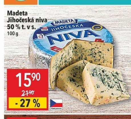 Madeta Jihočeská niva 50 % t. v s.