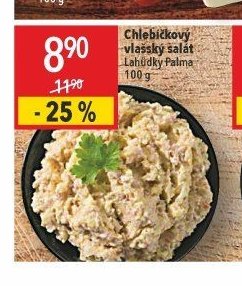 Chlebíčkový vlašský salát Lahůdky Palma