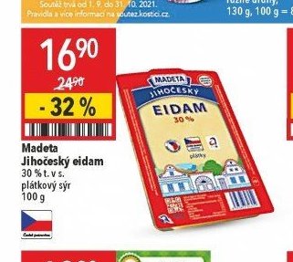 Madeta Jihočeský eidam