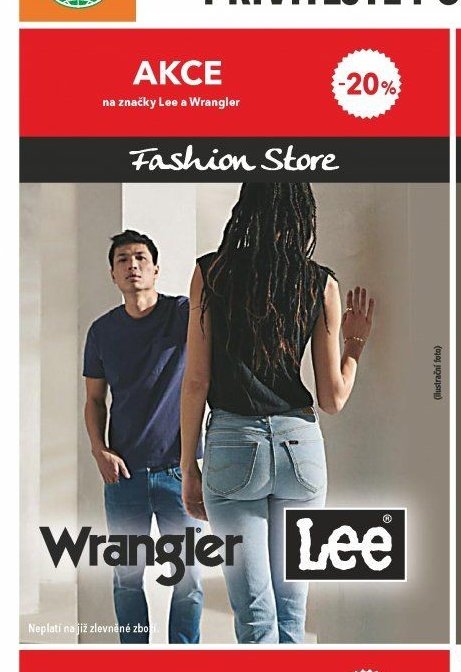 značky Lee a Wrangler