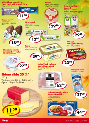 akční leták CBA 1.9.2021-12.9.2021