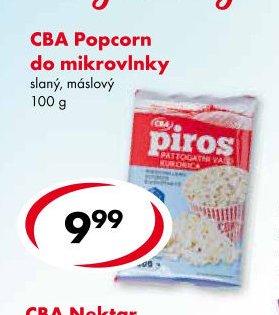 CBA Popcorn do mikrovlnky