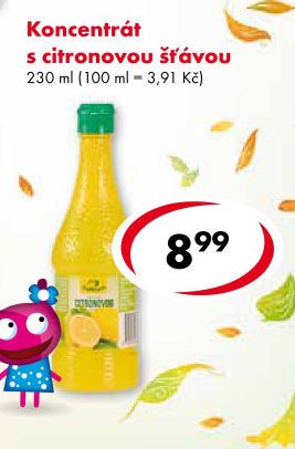 Koncentrát s citronovou šťávou