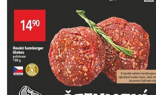 Hovězí hamburger Globus
