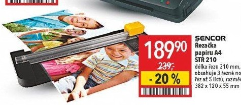 Řezačka papíru Sencor STR 210